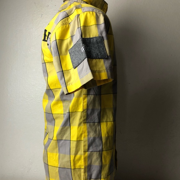 Blac Label Yellow Striped Button Up - Picture 5 of 6